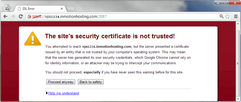 SSL Certificate Errors